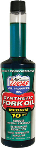 LUCAS SYNTHETIC FORK OIL 10WT 16OZ 10772