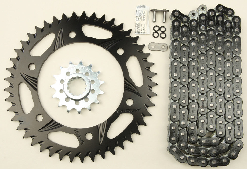 VORTEX SPROCKET/CHAIN KIT BLACK CK6310-atv motorcycle utv parts accessories gear helmets jackets gloves pantsAll Terrain Depot