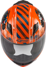 Load image into Gallery viewer, GMAX YOUTH GM-49Y BEASTS FULL-FACE HELMET ORANGE/BLUE/GREY YL G1498272