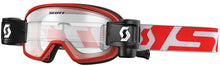 Load image into Gallery viewer, SCOTT YOUTH BUZZ WFS GOGGLE RED/WHITE W/CLEAR LENS 262578-1005113