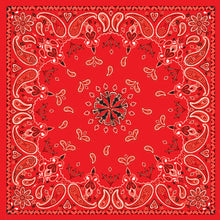 Load image into Gallery viewer, ZAN BANDANNA RED PAISLEY B003-atv motorcycle utv parts accessories gear helmets jackets gloves pantsAll Terrain Depot