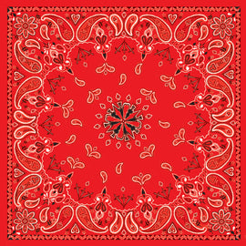 ZAN BANDANNA RED PAISLEY B003-atv motorcycle utv parts accessories gear helmets jackets gloves pantsAll Terrain Depot