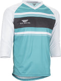 FLY RACING RIPA 3/4 JERSEY TEAL/HEATHER/WHITE MD 352-0778M