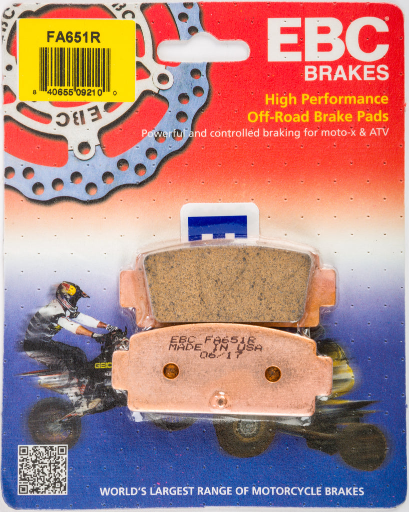 EBC BRAKE PADS SINTERED 2/PC FA651R