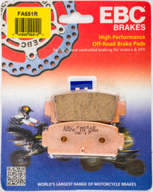 EBC BRAKE PADS SINTERED 2/PC FA651R