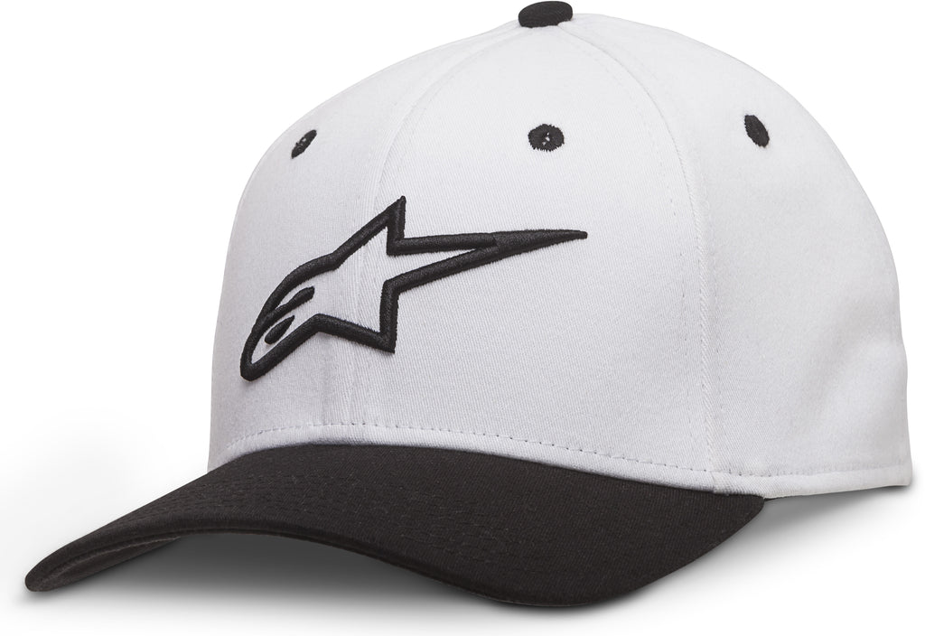 ALPINESTARS CURVE HAT WHITE/BLACK SM/MD 1017-81010-2010-S/M
