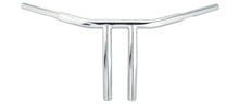 Load image into Gallery viewer, WILD 1 CHUBBY DRAG BARS 10" BUILTIN PULLBACK RISERS CHR WO507