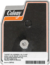 Load image into Gallery viewer, COLONY MACHINE OIL PUMP PLUG FOR TAPPET OIL SCREEN 2073-2