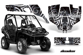 UTV Graphics Kit SXS Decal Sticker Wrap For Can-Am Commander 800 1000 DEADEN BLACK-atv motorcycle utv parts accessories gear helmets jackets gloves pantsAll Terrain Depot