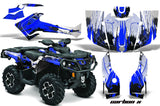 ATV Graphics Kit Decal Wrap For CanAm Outlander 800R/1000 XT-P DPS SST G2 CARBONX BLUE