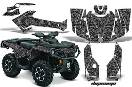 ATV Graphics Kit Decal Wrap For CanAm Outlander 800R/1000 XT-P DPS SST G2 DIGICAMO BLACK-atv motorcycle utv parts accessories gear helmets jackets gloves pantsAll Terrain Depot