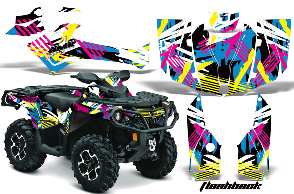 ATV Graphics Kit Decal Wrap For CanAm Outlander 800R/1000 XT-P DPS SST G2 FLASHBACK-atv motorcycle utv parts accessories gear helmets jackets gloves pantsAll Terrain Depot