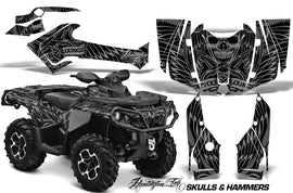 ATV Graphics Kit Decal Wrap For CanAm Outlander 800R/1000 XT-P DPS SST G2 HISH SILVER-atv motorcycle utv parts accessories gear helmets jackets gloves pantsAll Terrain Depot