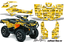 Load image into Gallery viewer, ATV Graphics Kit Decal Wrap For CanAm Outlander 800R/1000 XT-P DPS SST G2 SSSH BLACK YELLOW-atv motorcycle utv parts accessories gear helmets jackets gloves pantsAll Terrain Depot