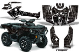 ATV Graphics Kit Decal Wrap For CanAm Outlander 800R/1000 XT-P DPS SST G2 REPAER BLACK