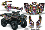 ATV Graphics Kit Decal Wrap For CanAm Outlander 800R/1000 XT-P DPS SST G2 EDHLK BLACK