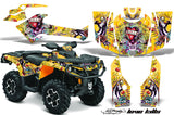 ATV Graphics Kit Decal Wrap For CanAm Outlander 800R/1000 XT-P DPS SST G2 EDHLK YELLOW
