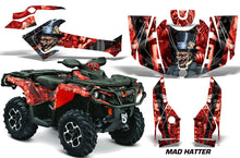 Load image into Gallery viewer, ATV Graphics Kit Decal Wrap For CanAm Outlander 800R/1000 XT-P DPS SST G2 HATTER RED BLACK-atv motorcycle utv parts accessories gear helmets jackets gloves pantsAll Terrain Depot
