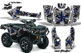 ATV Graphics Kit Decal Wrap For CanAm Outlander 800R/1000 XT-P DPS SST G2 NORTHSTAR BLUE SILVER
