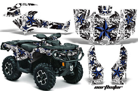 ATV Graphics Kit Decal Wrap For CanAm Outlander 800R/1000 XT-P DPS SST G2 NORTHSTAR BLUE WHITE-atv motorcycle utv parts accessories gear helmets jackets gloves pantsAll Terrain Depot