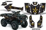 ATV Graphics Kit Decal Wrap For CanAm Outlander 800R/1000 XT-P DPS SST G2 NORTHSTAR YELLOW BLACK