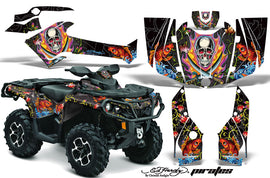 ATV Graphics Kit Decal Wrap For CanAm Outlander 800R/1000 XT-P DPS SST G2 EDHP BLACK-atv motorcycle utv parts accessories gear helmets jackets gloves pantsAll Terrain Depot