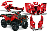 ATV Graphics Kit Decal Wrap For CanAm Outlander 800R/1000 XT-P DPS SST G2 MELTDOWN RED