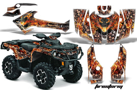 ATV Graphics Kit Decal Wrap For CanAm Outlander 800R/1000 XT-P DPS SST G2 FIRESTORM SILVER-atv motorcycle utv parts accessories gear helmets jackets gloves pantsAll Terrain Depot