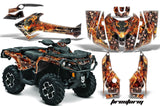 ATV Graphics Kit Decal Wrap For CanAm Outlander 800R/1000 XT-P DPS SST G2 FIRESTORM SILVER
