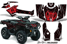 Load image into Gallery viewer, ATV Graphics Kit Decal Wrap For CanAm Outlander 800R/1000 XT-P DPS SST G2 RELOADED RED BLACK-atv motorcycle utv parts accessories gear helmets jackets gloves pantsAll Terrain Depot