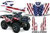ATV Graphics Kit Decal Wrap For CanAm Outlander 800R/1000 XT-P DPS SST G2 USA FLAG