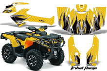 Load image into Gallery viewer, ATV Graphics Kit Decal Wrap For CanAm Outlander 800R/1000 XT-P DPS SST G2 TRIBAL YELLOW BLACK-atv motorcycle utv parts accessories gear helmets jackets gloves pantsAll Terrain Depot
