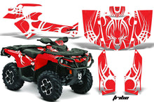 Load image into Gallery viewer, ATV Graphics Kit Decal Wrap For CanAm Outlander 800R/1000 XT-P DPS SST G2 TRIBE RED WHITE-atv motorcycle utv parts accessories gear helmets jackets gloves pantsAll Terrain Depot