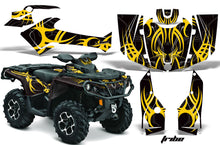 Load image into Gallery viewer, ATV Graphics Kit Decal Wrap For CanAm Outlander 800R/1000 XT-P DPS SST G2 TRIBE YELLOW BLACK-atv motorcycle utv parts accessories gear helmets jackets gloves pantsAll Terrain Depot
