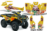 ATV Graphics Kit Decal Wrap For CanAm Outlander 800R/1000 XT-P DPS SST G2 VEGAS YELLOW