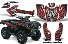 Load image into Gallery viewer, ATV Graphics Kit Decal Wrap For CanAm Outlander 800R/1000 XT-P DPS SST G2 WIDOW RED BLACK-atv motorcycle utv parts accessories gear helmets jackets gloves pantsAll Terrain Depot