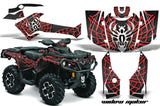 ATV Graphics Kit Decal Wrap For CanAm Outlander 800R/1000 XT-P DPS SST G2 WIDOW RED BLACK