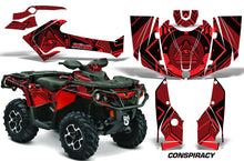 Load image into Gallery viewer, ATV Graphics Kit Decal Wrap For CanAm Outlander 800R/1000 XT-P DPS SST G2 CONSPIRACY RED-atv motorcycle utv parts accessories gear helmets jackets gloves pantsAll Terrain Depot