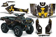 Load image into Gallery viewer, ATV Graphics Kit Decal Wrap For CanAm Outlander 800R/1000 XT-P DPS SST G2 MELTDOWN YELLOW BLACK-atv motorcycle utv parts accessories gear helmets jackets gloves pantsAll Terrain Depot