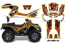 Load image into Gallery viewer, ATV Graphics Kit Decal Wrap For CanAm Outlander Max 500/800 2006-2012 FIRESTORM YELLOW-atv motorcycle utv parts accessories gear helmets jackets gloves pantsAll Terrain Depot