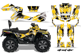 ATV Graphics Kit Decal Wrap For CanAm Outlander Max 500/800 2006-2012 STREET STAR YELLOW-atv motorcycle utv parts accessories gear helmets jackets gloves pantsAll Terrain Depot