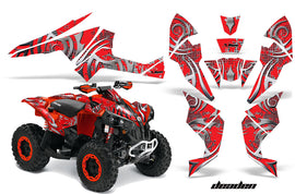 ATV Decal Graphics Kit Quad Wrap For Can-Am Renegade 500 X/R 800X/R 1000 DEADEN RED-atv motorcycle utv parts accessories gear helmets jackets gloves pantsAll Terrain Depot