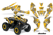 Load image into Gallery viewer, ATV Decal Graphics Kit Quad Wrap For Can-Am Renegade 500 X/R 800X/R 1000 DEADEN YELLOW-atv motorcycle utv parts accessories gear helmets jackets gloves pantsAll Terrain Depot