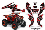 ATV Decal Graphics Kit Quad Wrap For Can-Am Renegade 500 X/R 800X/R 1000 NORTHSTAR RED