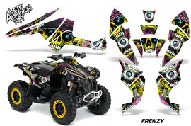 ATV Decal Graphics Kit Quad Wrap For Can-Am Renegade 500 X/R 800X/R 1000 FRENZY YELLOW-atv motorcycle utv parts accessories gear helmets jackets gloves pantsAll Terrain Depot