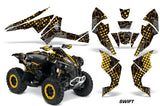 ATV Decal Graphics Kit Quad Wrap For Can-Am Renegade 500 X/R 800X/R 1000 SWIFT YELLOW