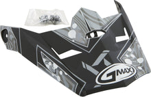 Load image into Gallery viewer, GMAX VISOR W/SCREWS HOOPER MX-46Y MATTE BLACK/DARK SILVER YS-YL G046863