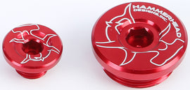 HAMMERHEAD ENGINE PLUGS RED KX250F '04-10 32-0341-00-10