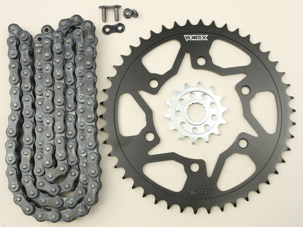 VORTEX SPROCKET/CHAIN KIT BLACK CK6384-atv motorcycle utv parts accessories gear helmets jackets gloves pantsAll Terrain Depot