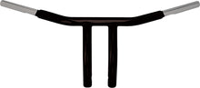 Load image into Gallery viewer, WILD 1 CHUBBY DRAG BAR 8" BUILTIN PULLBACK RISERS BLK WO501B
